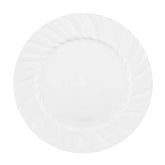 9 In. White Fluted Plates | 18 Count